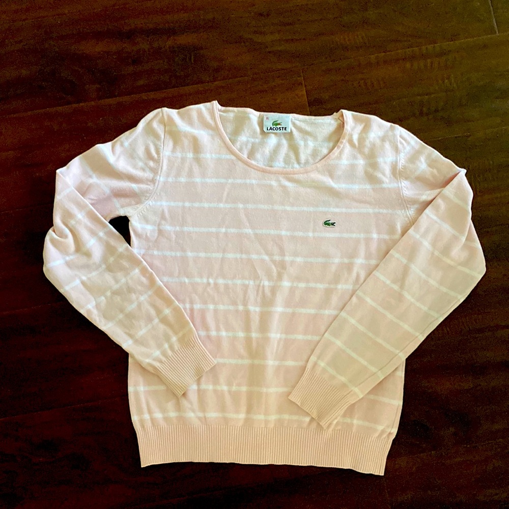 Lacoste long sleeve knit Size S